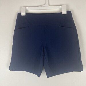 Lady Hogan Women's Golf Chino Shorts Size M Navy Blue